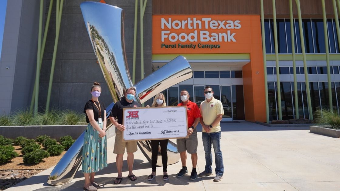 JB Warranties donates to North Texas Food Bank