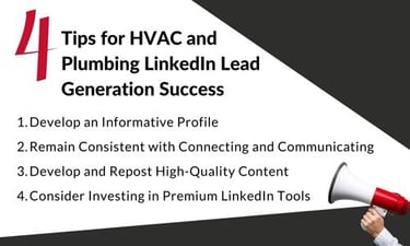 4 Tips for HVAC and Plumbing LinkedIn Lead Generation Success