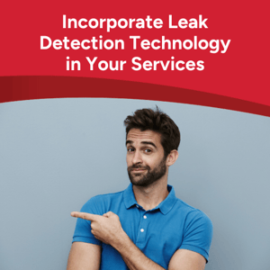 man pointing to Tips to Incorporate Leak Detection Technology in Your Services