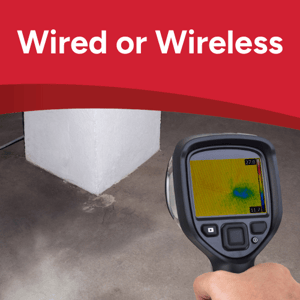 Wired or Wireless plumbing leak detection technology