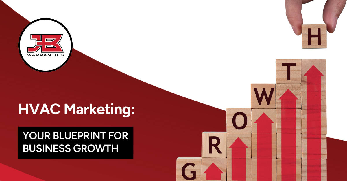 building blocks set up like stairs that spell the word growth with up arrows to indicate how marketing for hvac contractors creates business growth