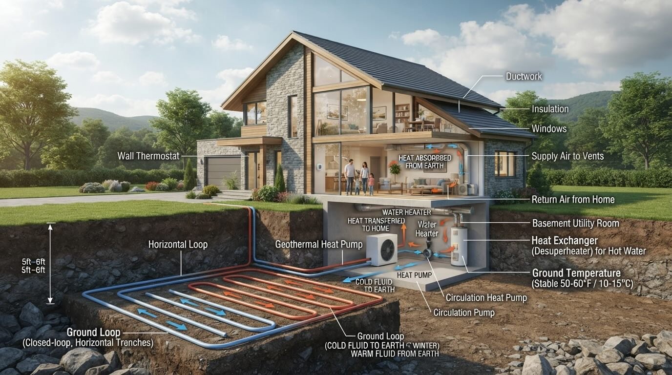 geothermal hvac tech diagram 